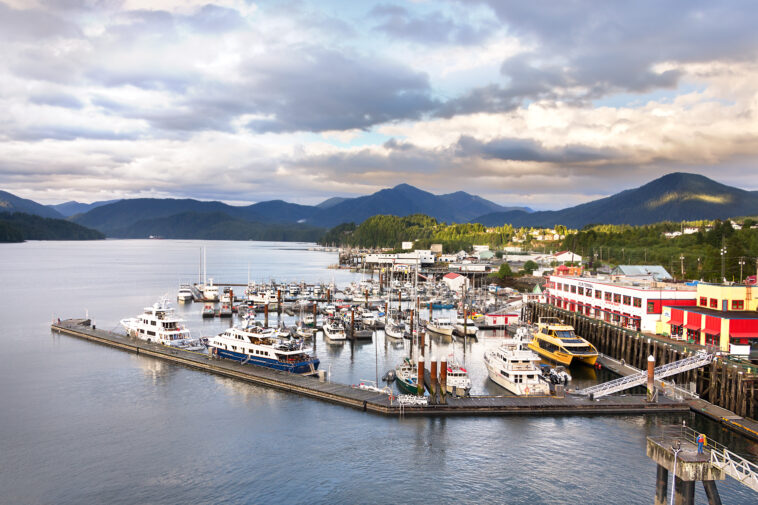 Overlooking the Cow Bay Marina in Prince Rupert, British Columbia.
