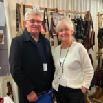 Garry McQuillan and Wendy Campbell of Re/TOTE, at the Circle Craft Christmas Market in Vancouver in November.