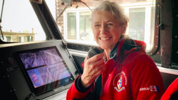 Federal Minister of Fisheries, Oceans and the Canadian Coast Guard, Joyce Murray visiting the Canadian Coast Guard College to see observe the new cutting-edge tools to comprehensively train future Canadian Coast Guard staff on whatever might happen on the water.