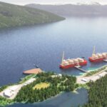 A rendering of the proposed new floating Ksi Lisims LNG project.