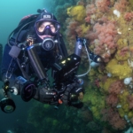 Tiare Boys diving underwater.