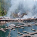 Fire at Telegraph Cove