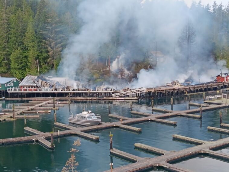 Fire at Telegraph Cove